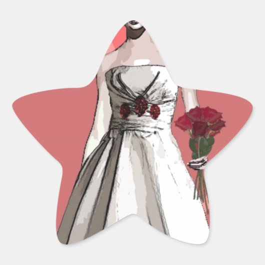 Sticker Étoile Mariée (Devant)