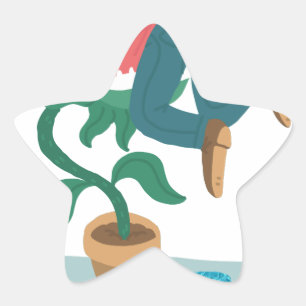 Sticker Étoile me nourrir venus flytrap