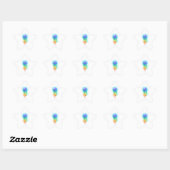 Sticker Étoile Méduse arc-en-ciel (Feuille)