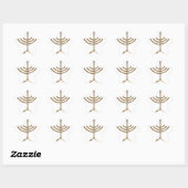 Sticker Étoile menorah or (Feuille)
