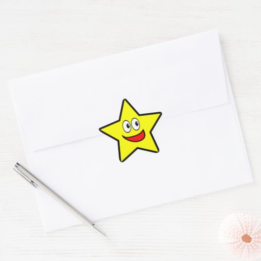 Sticker Étoile Mignonne Gold Star (Enveloppe)