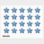 Sticker Étoile Modèle de nuit bleu étoilé (Feuille)