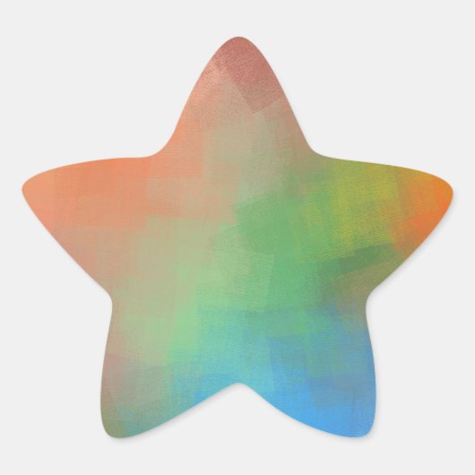 Sticker Étoile Modèle élégant moderne abstrait personnalisé (Devant)