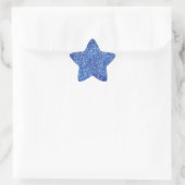 Sticker Étoile Modèle moderne de look pailleté bleu vierge glamou (Sac)