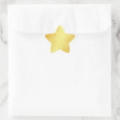 Sticker Étoile Modèle vierge cœurs de glamour doré (Sac)