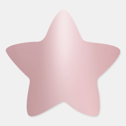 Sticker Étoile Modèle vierge moderne élégant Rose Gold Tendance (Devant)