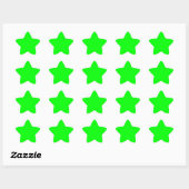 Sticker Étoile Moderne couleur solide blanc Lime vert (Feuille)