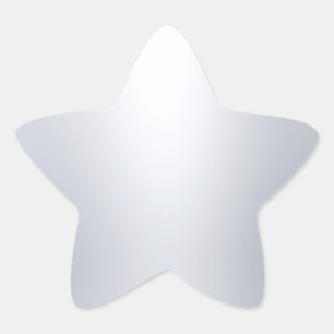 Sticker Étoile Moderne Modèle Vierge d'Aspect Argenté Élégant et 