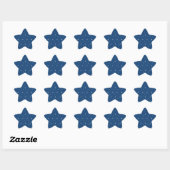 Sticker Étoile Monaco Blue & Stars - Un design unique (Feuille)