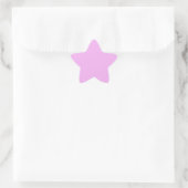 Sticker Étoile Monet Pinkish-Purple couleur unie (Sac)