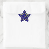 Sticker Étoile Monogramme M en or 3D (Sac)