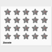 Sticker Étoile Montée en vélo, Attaque (Feuille)