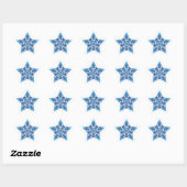 Sticker Étoile Mosaic Starburst (Feuille)