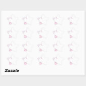Sticker Étoile Mot de danse Cloud rose (Feuille)
