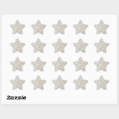 Sticker Étoile Mother of Pearl, Beige Light (Feuille)