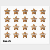 Sticker Étoile Motif abstrait Sandstone (Feuille)