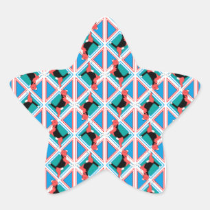 Sticker Étoile Motif beagle Quattrodog