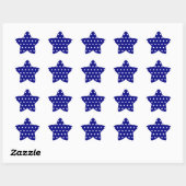 Sticker Étoile Motif blanc et étoile de marine (Feuille)