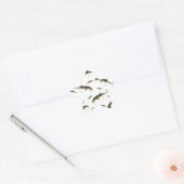 Sticker Étoile Motif blanc Puffer Fish (Enveloppe)