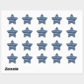 Sticker Étoile Motif bleu (Feuille)