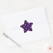 Sticker Étoile Motif de crosse violette (Enveloppe)