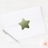 Sticker Étoile Motif de maillage géométrique dégradé vert clair d (Enveloppe)