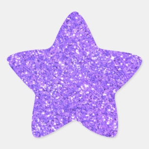 Sticker Étoile Motif de parties scintillant pétillant violet