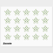 Sticker Étoile Motif des signes Dollar (Feuille)