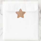 Sticker Étoile Motif en bois foncé (Sac)