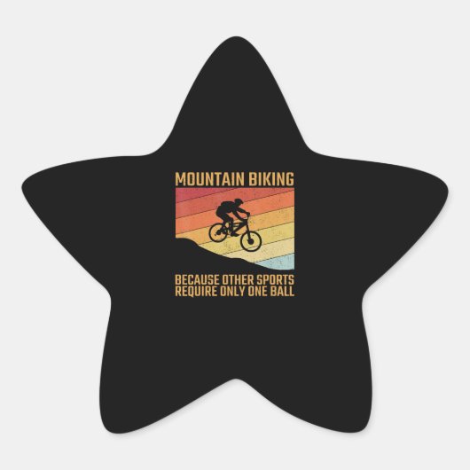 Sticker Étoile mountainbiking (Devant)