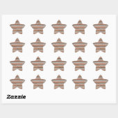 Sticker Étoile Mur de briques (Feuille)