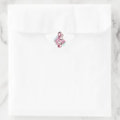 Sticker Étoile Musical treble clef notes with sakura flowers (Sac)