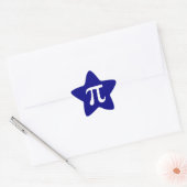 Sticker Étoile Navy et symbole Pi blanc (Enveloppe)