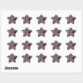 Sticker Étoile Né à Ride (Feuille)