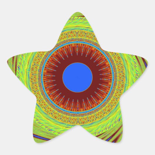 Sticker Étoile Ne vous inquiétez pas d'être heureux d'impression  (Devant)