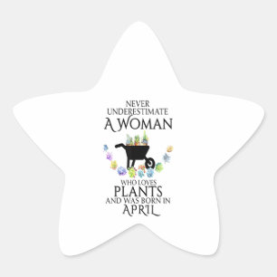 Sticker Étoile Never Underestimate A Woman