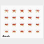 Sticker Étoile Noël (Feuille)