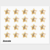 Sticker Étoile Noël avec Ren (Feuille)
