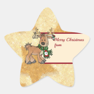 Sticker Étoile Noël avec Ren
