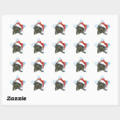 Sticker Étoile Noël Terre-Neuve (Feuille)