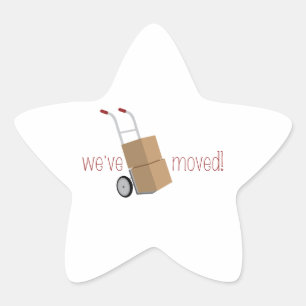 Sticker Étoile Nous avons bougé !