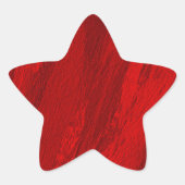 Sticker Étoile nuances diagonales Abstraites de rouge (Devant)