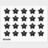 Sticker Étoile Objets d'oncle fou | Cadeau Pour Oncle | Cadeau fa (Feuille)