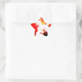 Sticker Étoile Oeuvre artistique créative Abstraite (Sac)