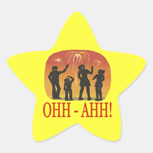 Sticker Étoile Ohh Ahh (Devant)