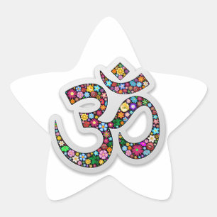 Sticker Étoile Om Ohm Aum Namaste Yoga