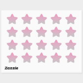 Sticker Étoile Ombre rose et gris (Feuille)