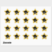 Sticker Étoile Or de remise de diplôme (Feuille)