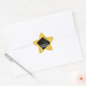 Sticker Étoile Or de remise de diplôme (Enveloppe)