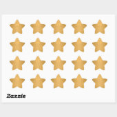 Sticker Étoile Or simulé avec conception ornée intégrée (Feuille)